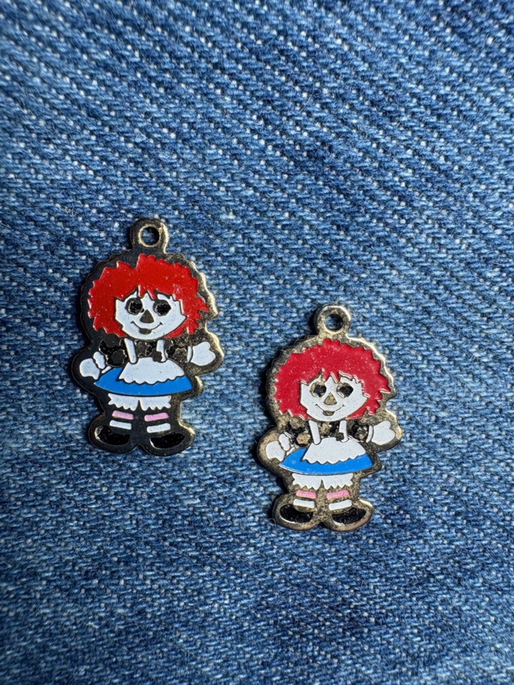 Vintage Raggedy Ann Charms